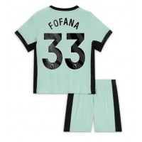 Chelsea Wesley Fofana #33 Kolmas Peliasu Lasten 2023-24 Lyhythihainen (+ Lyhyet housut)